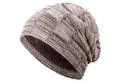 Produktbild: compagno Strickmütze (1-St) Warm gefüttert Beanie Wintermütze Flechtmuster uni oder meliert Mütze