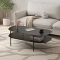 Produktbild: Couchtisch Enebakk 112x62x40,5cm Schwarz, matt [en.casa]