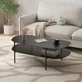 Produktbild: [en.casa] - Couchtisch Enebakk 112x62x40,5cm Schwarz, Matt