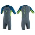 Produktbild: O'Neill Kleinkind - Neoprenanzug kurz Toddler Reactor-2 2mm Back Zip S/S Spring - Boys, Farbe:Graphite/DAYGLOW/Ocean, Groesse:6