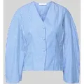 Produktbild: Rich & Royal Bluse mit V-Ausschnitt und Knopfleiste in Hellblau, Größe 38