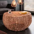 Produktbild: riess-ambiente Filigraner Design Couchtisch ABSTRACT LEAF 80cm kupfer Beistelltisch Tisch