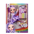Produktbild: Rainbow High Sparkle and Shine - Viola (Lila) - 28 cm Modepuppe mit flüssigem Gl