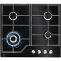 Produktbild: Electrolux KGG64362K, Schwarz, eingebaut, 60 cm, Gas, 4 Brenner - Schwarz