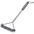Produktbild: Westmark Grillbürste Langer Griff 46 cm – Ideal zur Reinigung Ihres Grills, ob Guss- oder Edelstahlrost, mit praktischer Lederschlaufe – Edelstahl, PP