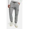 Produktbild: Indicode Stoffhose Herren INPillus Jogger-Pant mit elastischem Bund und Kordelzug grau S