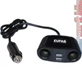 Produktbild: Eufab 12V Doppelsteckdose Verteiler + 2x USB Zigarettenanzünder Steckdose