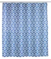 Produktbild: WENKO Dusch Vorhang Badewannen 180x200cm inkl. Ringe Vorhang Wannen LORCA