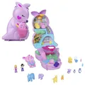 Produktbild: Polly Pocket Mama und Joey Känguru Tasche - 2-in-1-Spielset mit Tierkinderzimmer