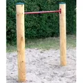 Produktbild: Reckstange Ø 12 cm Rot Reck massiv Turnstange Turnreck Lärche Holz GYM I