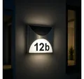 Produktbild: MeLiTec LED Außen-Wandleuchte Solar Hausnummer SH04, LED wechselbar, Tageslichtweiß, bis zu 8 Stunden Leuchtdauer, kein Stromanschluss erforderlich