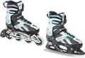 Produktbild: 2in1 Schlittschuhe Inlineskates Raven Pulse Black/Mint verstellbar 33-36