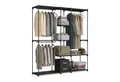 Produktbild: relaxdays Standregal Offene Garderobe, schwarz