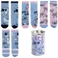 Produktbild: Lilo & Stitch Socken Stitch Mädchen Socken Strümpfe 4 Paar in Spardose bunt 27-30