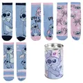 Produktbild: Disney Stitch Lili & Stich Strümpfe Socken 4er Pack in schöner Geschenkverpackung Gr.27 - Gr.38 (DE/NL/SE/PL, Numerisch, 27, 30, Regular, Farbmix 2)