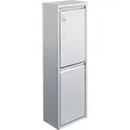 Produktbild: SVITA V2X15 Mülleimer 30 Liter 2x15L Treteimer Mülltrenner silber Papierkorb - Silber