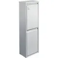 Produktbild: Svita - V2x15 30liter Mülleimer Edelstahl Abfalleimer Vertikal Mülltrennung Silber