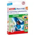 Produktbild: tesa Powerstrips POSTER - Doppelseitige Klebestreifen für Poster und Plakate - Selbstklebend und spurlos wieder ablösbar - Bis zu 200 g Halteleistung - 20 Stück