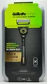 Produktbild: Gillette Labs Rasierer + 2 Klingen, Black&Gold Set, Reiseetui + Magnetdock, NEU