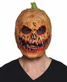 Produktbild: Boland 97556 - Latex-Maske Horror-Kürbis, Vollmaske, Grusel-Maske, Killer, Kostüm, Karneval, Mottoparty, Halloween