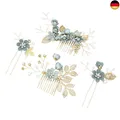 Produktbild: Toyvian 4 stücke strass haarkämme floral braut kopfbedeckung kristalle s