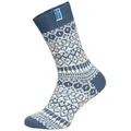 Produktbild: HomeOfSocks Norwegersocken 60% Wollsocken Island Flag Skandinavisches Design dünne strapazierfähige Socken mit 60% Wollanteil und Island Design blau 39-42