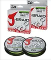 Produktbild: Daiwa 2 STK J-Braid 8 Braid 0.06mm, 4,0kg/9,0lbs 150m Chartreuse (Doppelpack)