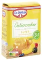 Produktbild: Dr. Oetker Gelierzucker Super 3:1, 7 x 500 g, fertiger Gelierzucker, zum Selbermachen von Konfitüren, Marmeladen und Gelees, für viel Fruchtigkeit & weniger Süße, vegan
