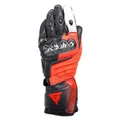 Produktbild: Dainese - Carbon 4 Long Gloves, Lange Sport-Motorradhandschuhe aus Leder, Knöchelschoner aus Carbon, Mann, Schwarz/Fluo-Rot/Weiß, XXL