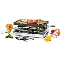 Produktbild: Raclette Grill RC 1400, antihaftbeschichtete Alu-Druckguss Wende-Grillplatte, 37 x 23 cm, Parkdeck, stufenlose Temperaturregelung, 8 Pfännchen, 8 ... - Schwarz