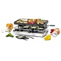 Produktbild: Rommelsbacher RC 1400 Edelstahl, Raclette, Aluminiumgehäuse, 8 Pfännchen, 1200 W