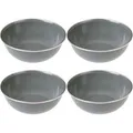 Produktbild: Gräwe Müslischale 730.SCH.C2, Stahlbelech emailliert, grau, 15cm, Set, 4 Stück