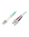 Produktbild: DIGITUS Professional Patch-Kabel LC Multi-Mode M bis SC multi-mode M 5 m Glasfaser 50/125 Mikrometer OM4 gestiefelt halogenfrei Aquamarin (DK-2532-05-4)