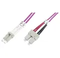 Produktbild: Digitus LWL-Kabel Duplex LC-Stecker / SC-Stecker 50/125 µ Multimode Glasfaserkabel