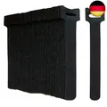 Produktbild: Oksdown Klett Kabelbinder Wiederverwendbare Schwarz 50 Stück Klettband