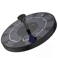 Produktbild: AISITIN Solarbrunnen für Draussen 2,5W, Solar Springbrunnen für Außen Eingebaute 1200 mAh Akku Teichpumpe Solar mit 10 Effekte Schwimmender Fontäne Pumpe mit 4 Stützstangen für Garten/Vogelbad/Teich
