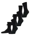 Produktbild: FALKE Unisex Socken Run Multipack U So Baumwolle einfarbig 3 Paar, Schwarz Black 3000, 39-41