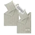 Produktbild: Esprit Home Premium Bettwäsche 140x200 Baumwolle 4teilig Grau - Bettwäsche-Sets 4tlg bestehend aus 2 Bettwäschebezügen 140x200cm - inkl. 2 Kopfkissenbezug 70x90cm - Öko-Tex Zertifiziert