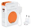 Produktbild: 4smarts 541384, 10000 mAh, Lithium Polymer (LiPo), Adaptive Fast Charging, Power Delivery 3.0, Programmable Power Supply (PPS), Quick Charge 3.0,..., Kabelloses Aufladen, 22,5 W, Orange, Weiß
