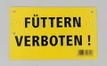 Produktbild: Warnschild FÜTTERN VERBOTEN Verbotsschild einseitig f. Pferdebox Weide 20x12 cm