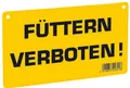 Produktbild: Warnschild Füttern verboten! 200x120mm aus robustem Kunststoff