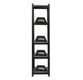 Produktbild: PROREGAL® Schwerlastregal Wohnregal Designregal Series RAGNAR Fachlast 100kg, Kellerregal Steckregal Garagenregal Wohnregal Schwarzes Gestell