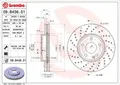 Produktbild: 2x Bremsscheibe gelocht/innenbel. 09.B436.51 BREMBO für MERCEDES-BENZ A-KLASSE