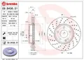 Produktbild: 2x BREMBO 09.B436.51 Bremsscheibe für MERCEDES-BENZ