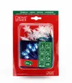 Produktbild: Konstsmide LED Dekokette, Schneeflocken, 20 blaue Dioden, batteriebetrieben, blau/transparentes Kabel, 4xAA 1.5V (exkl.) - 1261-403