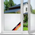 Produktbild: d-c-fix Fensterfolie Frost - 45 cm x 1,5 m – statische Sichtschutzfolie mit modernem Muster für Glasflächen – selbsthaftend, blickdicht, dekorativ