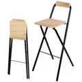 Produktbild: Urban Living Barhocker Bistro Hocker Hochstuhl klappbarer FRIENDS Tresenhocker (Max. Belastbarkeit 120 Kg), Sitzhöhe: 75 cm braun