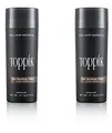 Produktbild: 2 x TOPPIK 27,5 g. - Haarverdichter Streuhaar Schütthaar Hair Fibers Microhairs - Sparangebot!, Farbton:Schwarz (Black)