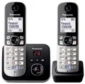 Produktbild: Panasonic Schnurloses Telefon-Set mit Anrufbeantworter KX-TG6822GB schwarz-silber