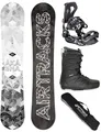 Produktbild: Airtracks Herren Snowboard Set Freestyle Freeride Wide Board Akasha Wide 159 - Snowboard Bindung Master - Softboots Star Black 41 - SB Bag
